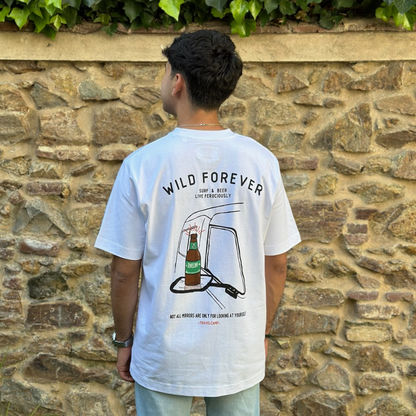 Botellín | Camiseta Oversized - Blanca